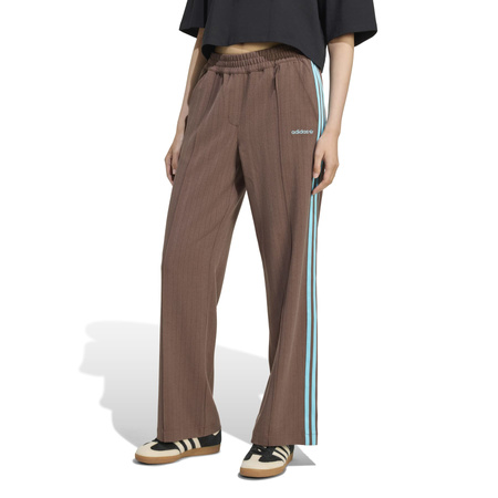 Spodnie dresowe damskie adidas TAILORED brązowe JX5308