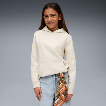 Bluza z kapturem dziewczęca Puma ESS SCRIPT FL beżowa 68872887