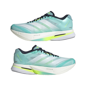 Buty do biegania męskie adidas ADIZERO BOSTON 13 turkusowe JS4945