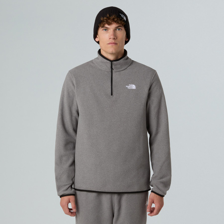 Polar męski The North Face GLACIER FLEECE 1/4 ZIP szary NF0A8D0QCQI