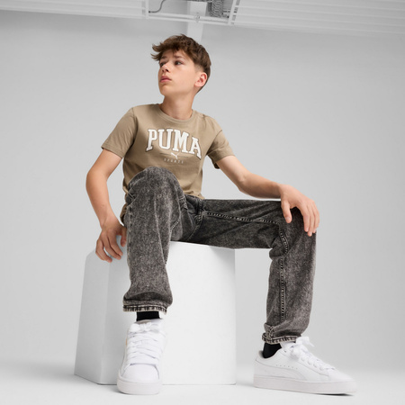 Koszulka chłopięca Puma SQUAD BIG GRAPHIC beżowa 68277267