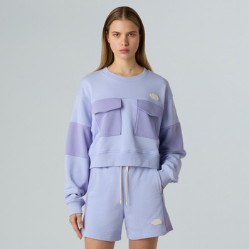 Bluza damska The North Face TERRY OVERSIZED CROPP fioletowa NF0A8C2C0VI