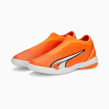 Halówki chłopięce Puma ULTRA MATCH LL IT + MID JR pomarańczowe 10723201