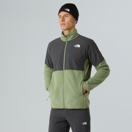Polar męski The North Face GLACIER FULL ZIP zielony NF0A89JGDKI