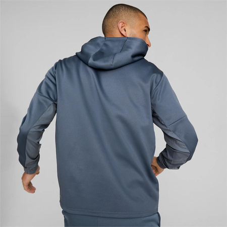 Bluza z kapturem męska Puma FIT PWRFLEECE niebieska 52212418