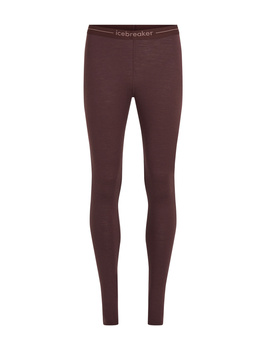 Legginsy termiczne damskie Icebreaker 200 OASIS bordowe IB1043830GW