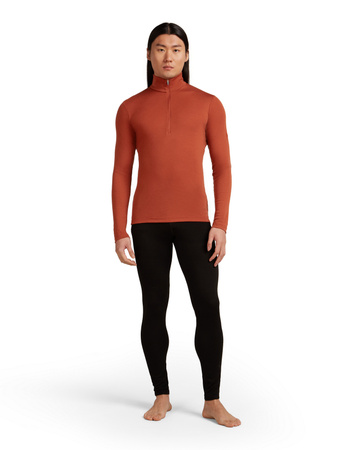 Longsleeve termiczny męski Icebreaker 175 EVERYDAY HALF ZIP pomarańczowy IBB044840BA