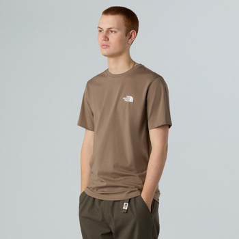 Koszulka męska The North Face SIMPLE DOME brązowa NF0A87NGBOW