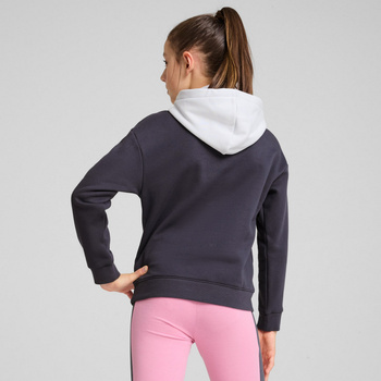 Bluza z kapturem dziewczęca Puma POWER FL szara 68178869