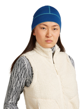 Czapka zimowa unisex Icebreaker 260 WAFFLE niebieska IB0A57AI0H2