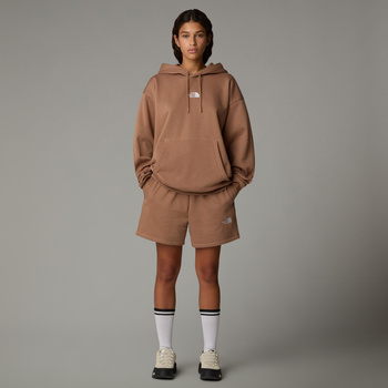 Spodenki dresowe damskie The North Face ESSENTIAL brązowe NF0A8C2F6IH