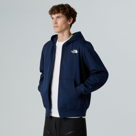Bluza z kapturem męska The North Face SIMPLE DOME FULL ZIP granatowa NF0A89FD8K2