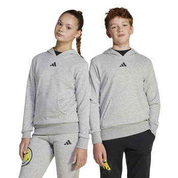 Bluza z kapturem dziecięca adidas SMILEYWORLD szara JD3288