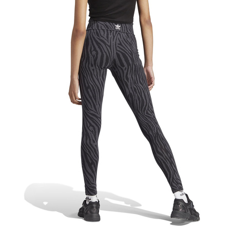 Legginsy damskie adidas AOP ANIMAL ZEBRA czarne II0910