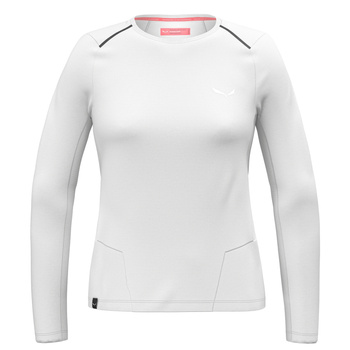Longsleeve trekkingowy damski Salewa PEDROC DRY biały 00-0000028697_0010