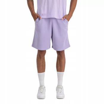 Spodenki unisex Alpha Industries UNISEX EMB fioletowe 118372-664