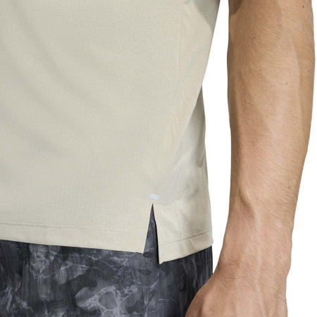 Koszulka do biegania męska adidas ADI365 beżowa JZ7696