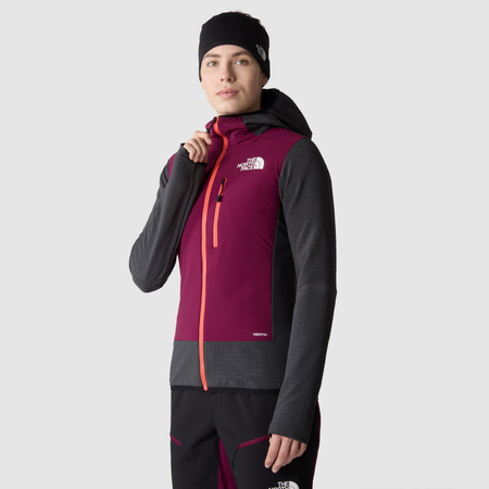 Kurtka narciarska damska The North Face DAWN TURN HYBRID VENTRIX bordowa NF0A7Z92O1R
