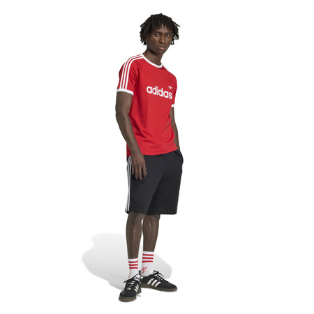 Koszulka męska adidas 3S RINGER czerwona KF0416