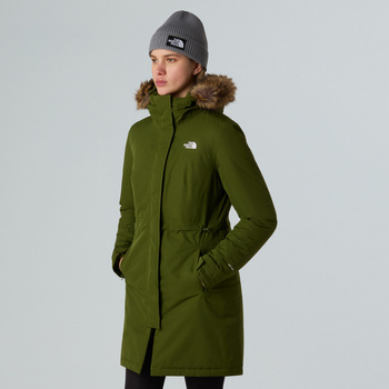 Parka z kapturem damska The North Face ZANECK zielona NF0A8DZNBRI