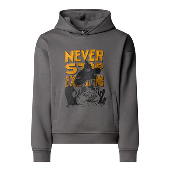 Bluza z kapturem chłopięca The North Face SPORTS OVERSIZED GRAPHIC szara NF0A8EAM0UZ