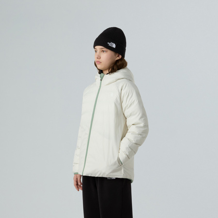 Kurtka puchowa z kapturem dziewczęca The North Face PERRITO zielona NF0A88UEBQ1