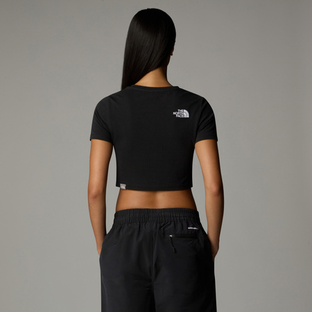 Koszulka damska The North Face ESSENTIAL CROPPED czarna NF0A55AOJK3