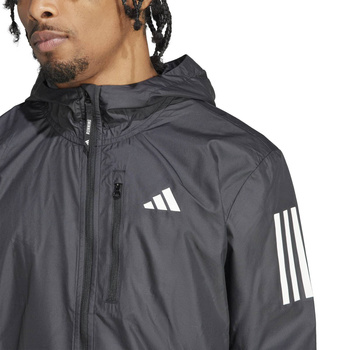 Kurtka z kapturem męska adidas OWN THE RUN czarna IN1483