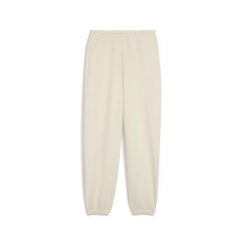Spodnie dresowe damskie Puma WARDROBE ESS RELAXED TR CL beżowe 62975387