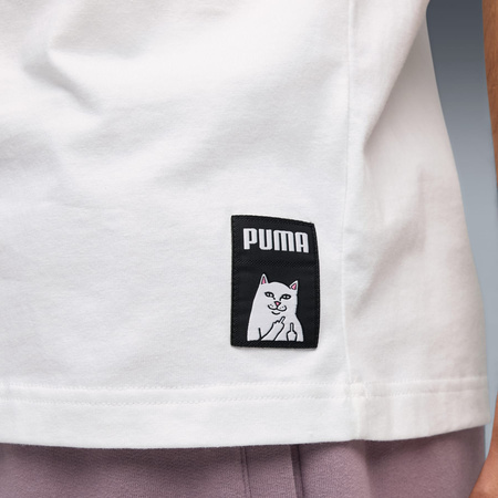 Koszulka męska Puma X RIPNDIP BOXY GRAPHIC biała 63241302
