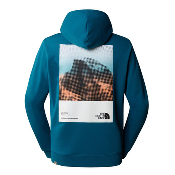 Bluza z kapturem męska The North Face D2 GRAPHIC niebieska NF0A83FOEFS
