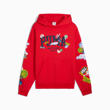 Bluza z kapturem męska Puma HOOPERHOTLINE czerwona 63282701