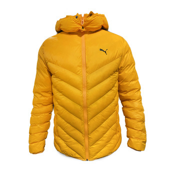 Kurtka z kapturem zimowa męska Puma WINTER żółta 53885777