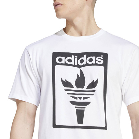 Koszulka męska adidas TREFOIL TORCH biała JJ1218