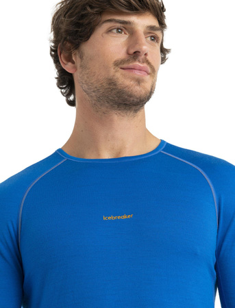 Longsleeve termiczny męski Icebreaker ZONEKNIT 200 niebieski IB0A56HA876