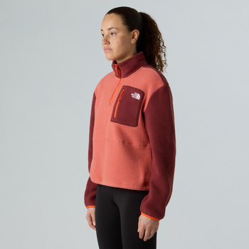 Polar damski The North Face YUMIORI 1/4 ZIP różowy NF0A8E89EOW