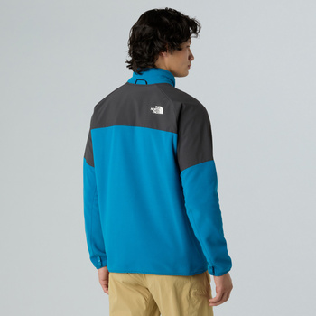 Polar męski The North Face GLACIER FULL ZIP niebieski NF0A89JGDLE