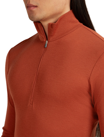 Longsleeve termiczny męski Icebreaker 175 EVERYDAY HALF ZIP pomarańczowy IBB044840BA