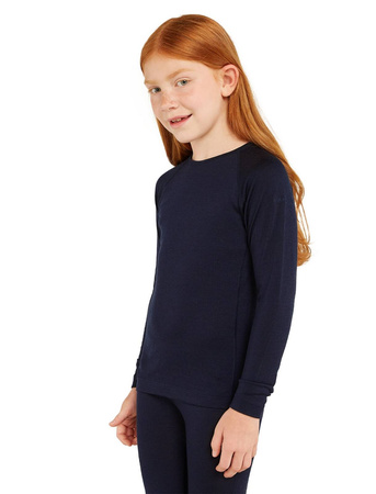 Longsleeve termiczny dziecięcy Icebreaker 200 OASIS granatowy IB104501401