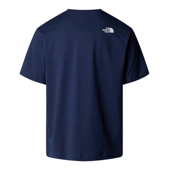 Koszulka męska The North Face MOUNTAIN LOGO RELAXED POCKET granatowa NF0A8E3M8K2