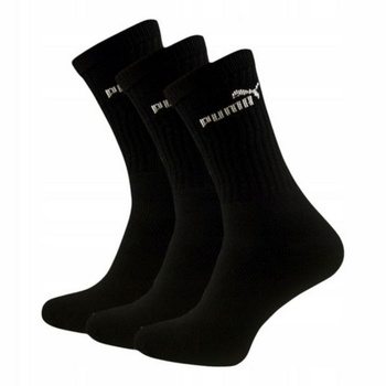 Skarpety unisex Puma ELEMENTS CREW 3-PACK czarne 94711004