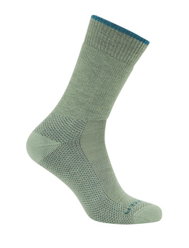 Skarpety trekkingowe damskie Icebreaker HIKE MEDIUM CREW zielone IB1051140HZ