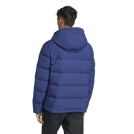 Kurtka puchowa męska adidas HELIONIC niebieska JX0581