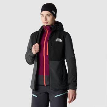 Kurtka narciarska damska The North Face DAWN TURN HYBRID SOFTSHELL czarna NF0A7Z8UU0N