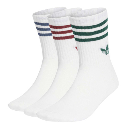 Skarpety unisex adidas 3-STRIPES 3-PACK białe KT1690