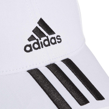 Czapka z daszkiem unisex adidas 3 STRIPES biała FQ5411