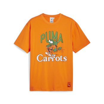 Koszulka męska Puma X CARROTS GRAPHIC pomarańczowa 62744345
