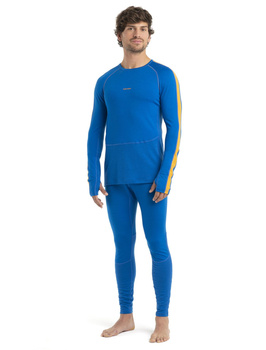 Legginsy termiczne męskie Icebreaker ZONEKNIT 200 niebieskie IB0A56HB580