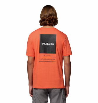 Koszulka męska Columbia BARTON SPRINGS pomarańczowa 2058331859