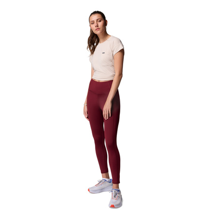 Legginsy damskie Columbia BOUNDLESS TREK bordowe 2033514624